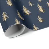 Pine Trees Christmas Cadeaupapier (Rol Hoek)