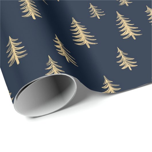 Pine Trees Christmas Cadeaupapier (Rol Hoek)