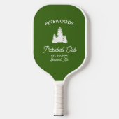 Pine Trees, Club, Gezinshereniging, Aangepast Pickleball Paddle (Achterkant)