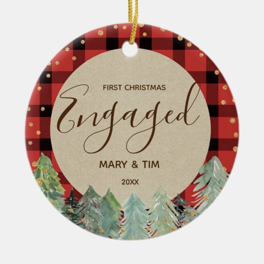 Pine Trees eerste kerstcadeautje met Ornament (Voorkant)