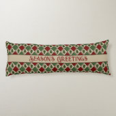 Pine Trees en Harlequin Body Pillow Lichaamskussen (Achterkant)