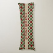Pine Trees en Harlequin Body Pillow Lichaamskussen (Voorkant Verticaal)