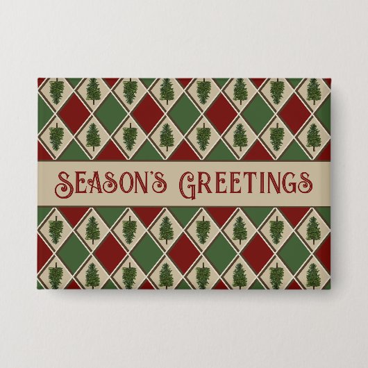 Pine Trees en Harlequin Button (Voorkant)
