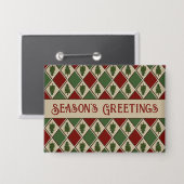 Pine Trees en Harlequin Button (Voorkant / Achterkant)