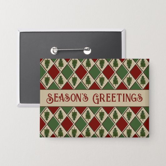 Pine Trees en Harlequin Button (Voorkant / Achterkant)