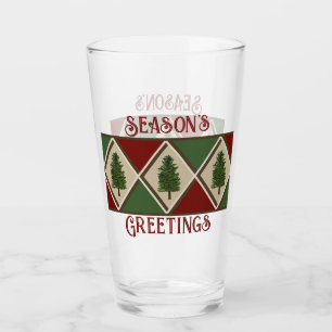 Pine Trees en Harlequin Glass Cup Glas