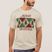 Pine Trees en Harlequin Mannen T-shirt (Voorkant)