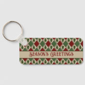 Pine Trees en Harlequin Sleutelhanger (Achterkant)