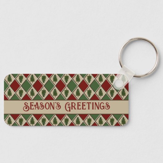 Pine Trees en Harlequin Sleutelhanger (Voorkant)