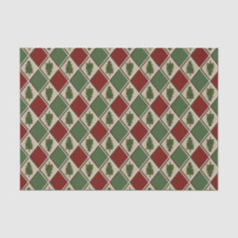 Pine Trees en Harlequin Tissue Paper Tissuepapier