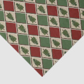 Pine Trees en Harlequin Tissue Paper Tissuepapier (Detail)