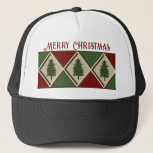 Pine Trees en Harlequin Trucker Hat Pet