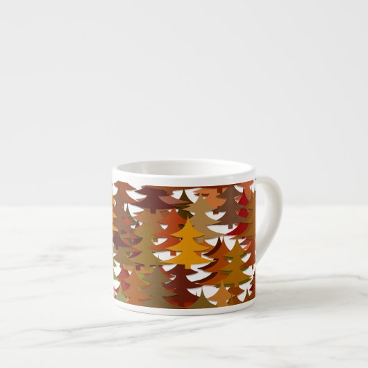 Pine Trees Espresso Kop (Voorkant rechts)