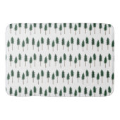 Pine Trees Forest Minimalist Pattern Badmat (Voorkant)
