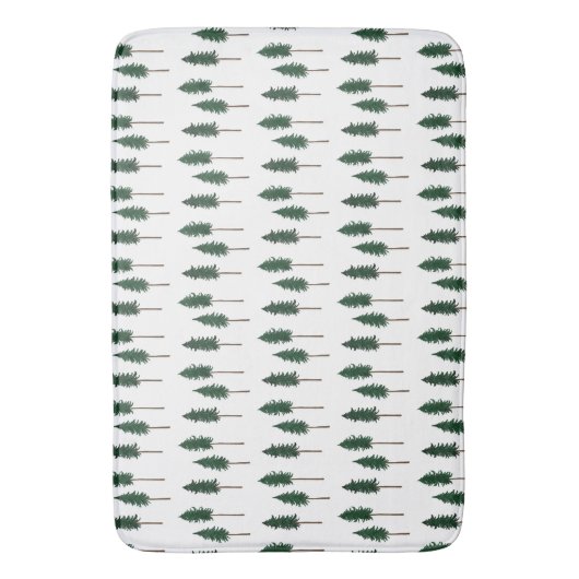 Pine Trees Forest Minimalist Pattern Badmat (Voorkant Verticaal)