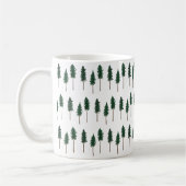 Pine Trees Forest Minimalist Pattern Koffiemok (Links)