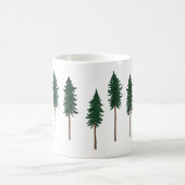 Pine Trees Forest Minimalist Pattern Koffiemok (Center)