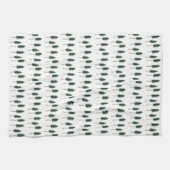 Pine Trees Forest Pattern Simple Theedoek (Horizontaal)