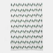 Pine Trees Forest Pattern Simple Theedoek (Verticaal)