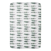 Pine Trees Forest Waterverf Pattern Badmat (Voorkant Verticaal)