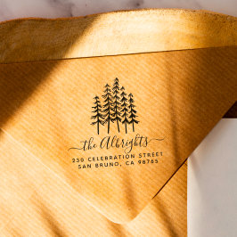 Pine Trees & het Adres van de Terugkeer van de Naa Zelfinktende Stempel