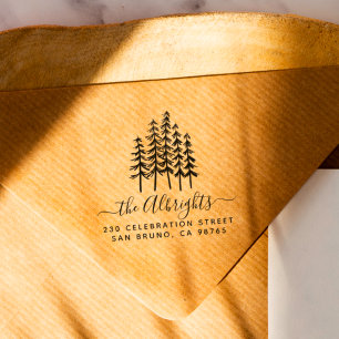Pine Trees & het Adres van de Terugkeer van de Naa Zelfinktende Stempel