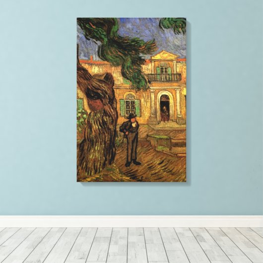 Pine Trees in Saint-Paul door Vincent van Gogh Canvas Afdruk (Insitu (Houten vloer))