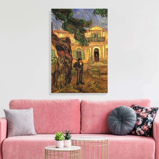 Pine Trees in Saint-Paul door Vincent van Gogh Canvas Afdruk (Insitu (Woonkamer))