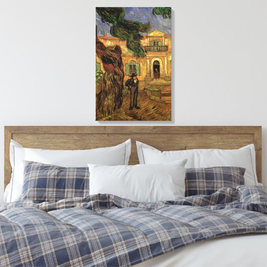 Pine Trees in Saint-Paul door Vincent van Gogh Canvas Afdruk (Insitu (Slaapkamer))