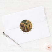 Pine Trees in Saint-Paul door Vincent van Gogh Ronde Sticker (Envelop)