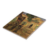 Pine Trees in Saint-Paul door Vincent van Gogh Tegeltje (Zijkant)