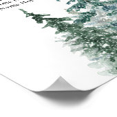 Pine Trees Lantaarn Botanische Zitting Grafiek Poster (Hoek)