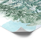 Pine Trees Lantern Botanische bruiloft Unplugged Poster (Hoek)