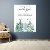 Pine Trees Lantern Botanische bruiloft Unplugged Poster