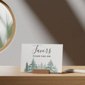 Pine Trees Lantern Botanische gunst Teken Poster