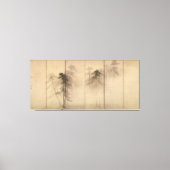 Pine Trees links scherm van Hasegawa Tohaku Canvas Afdruk (Voorkant)