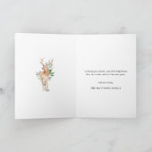 Pine Trees Merry Kerstmis uit Canada Feestdagen Kaart (Binnen)