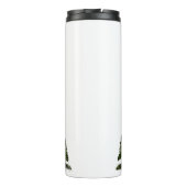 Pine Trees met naam Thermosbeker (Achterkant)