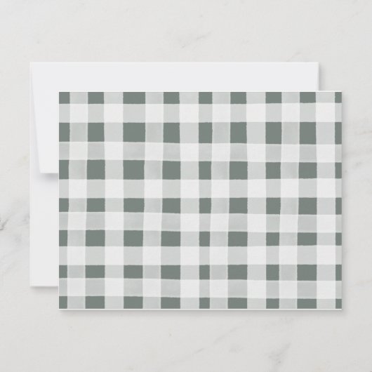 Pine Trees Mountain Adventure Baby shower Bedankkaart (Achterkant)