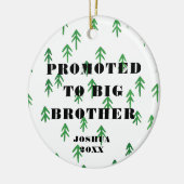 Pine Trees op maat gepromoot aan Big Brother Keramisch Ornament (Links)