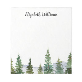 Pine Trees op maat Notitieblok