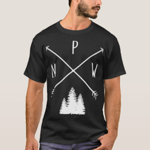 Pine Trees Pacific Northwest PNW met Arrows _1 T-shirt