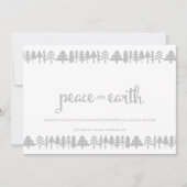 Pine Trees Peace on Earth Corporate Kaart (Voorkant)
