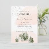 Pine Trees Peach Mountain Wedding (Staand voorkant)