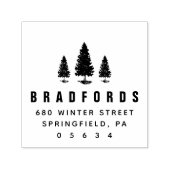 Pine Trees Return-adres Zelfinktende Stempel (Design)