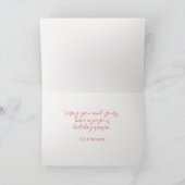 Pine Trees Rustic Woodlands Christmas Kaart (Binnen)