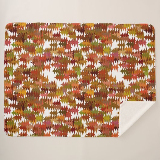 Pine Trees Sherpa Deken (Voorkant (horizontaal))