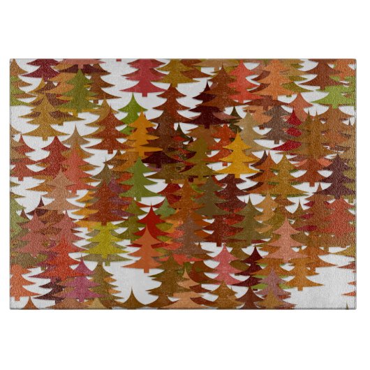 Pine Trees Snijplank (Voorkant)