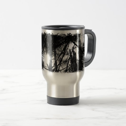 Pine Trees Sunshine Thermal Mok (Voorkant rechts)