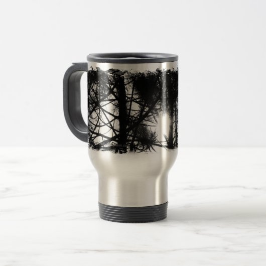 Pine Trees Sunshine Thermal Mok (Voorkant links)